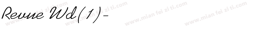 Revue Wd(1)字体转换